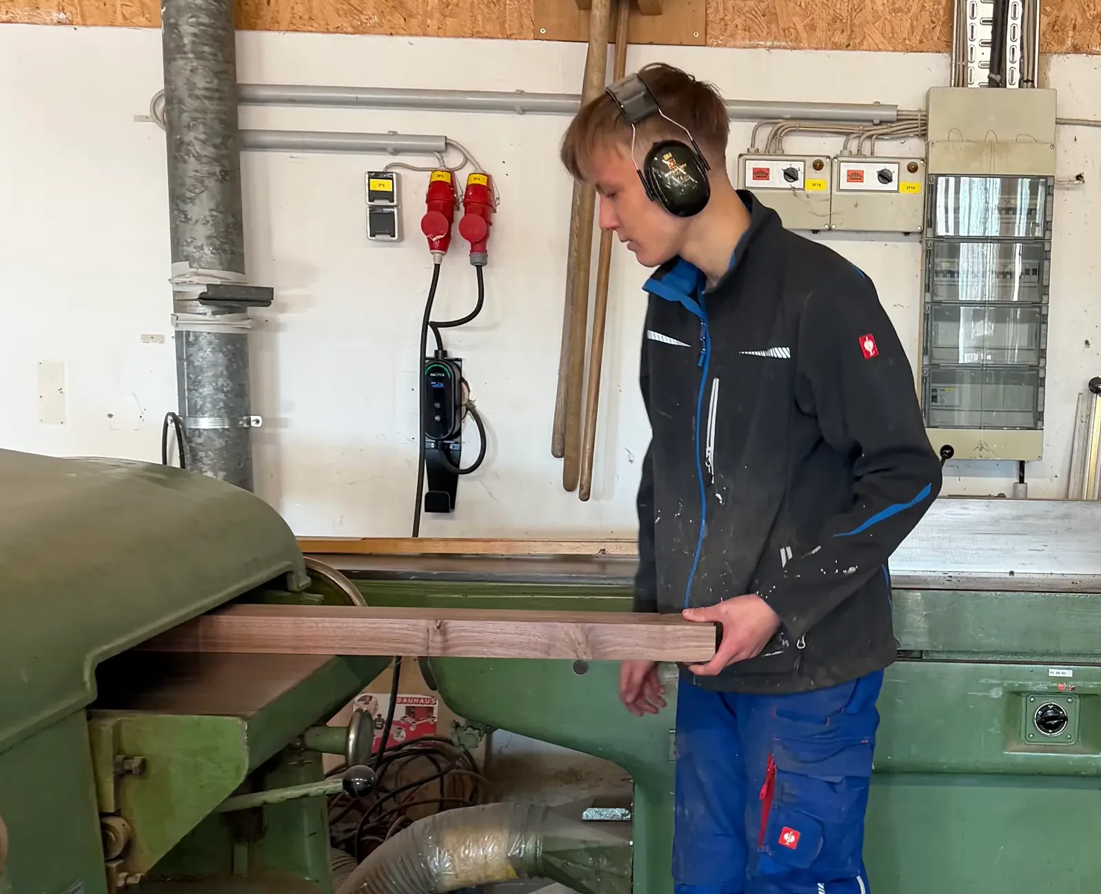 Pfaff+Mahnke Mitarbeiter Leif Pfaff Dickenhobel